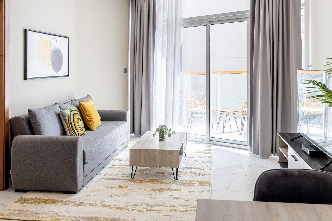 Appartamento Unlock Waters Edge Dubai Esterno foto