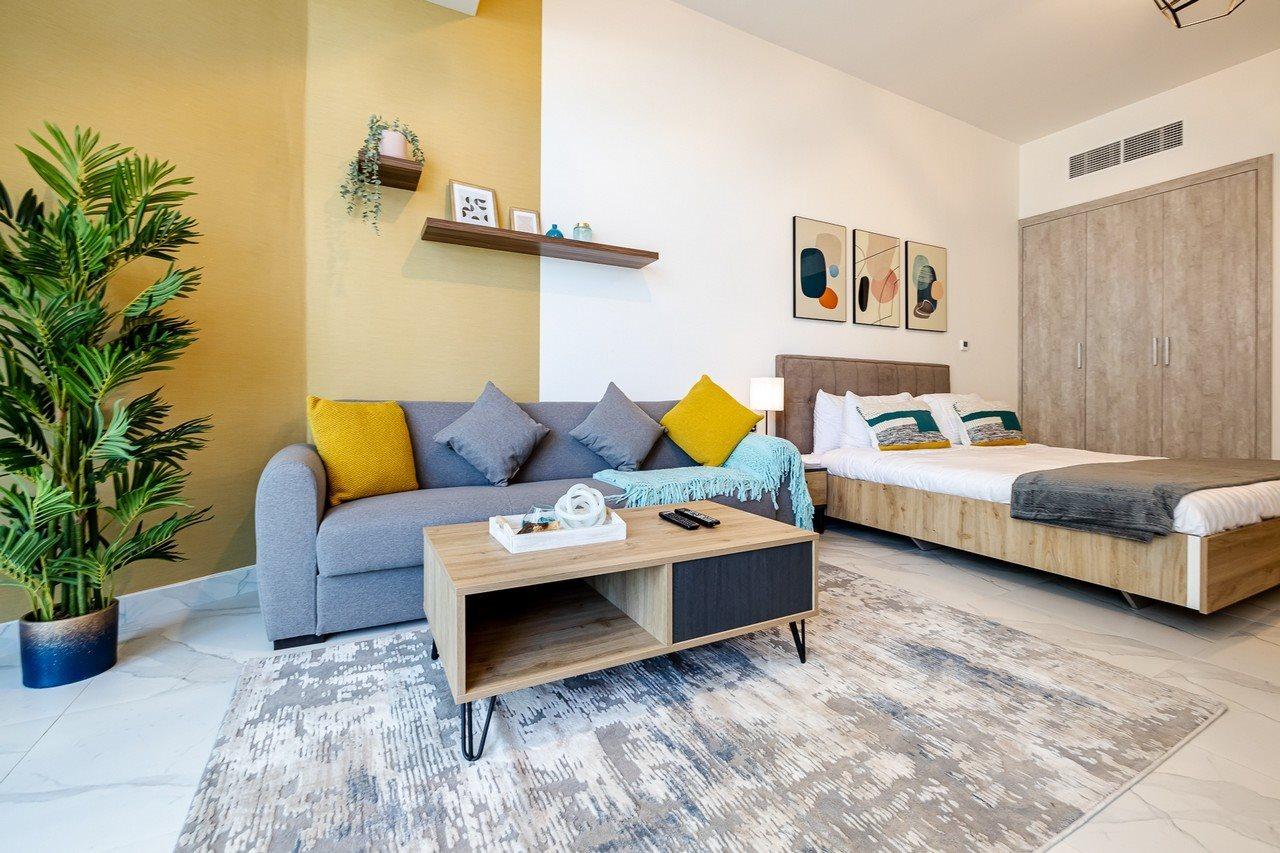 Appartamento Unlock Waters Edge Dubai Esterno foto